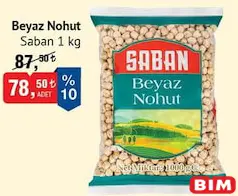 SABAN BEYAZ NOHUT 1 KG